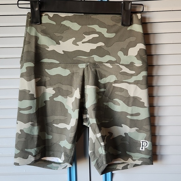 PINK Victoria's Secret Pants - Pink Victoria’s Secret Camo Print Bike Shorts